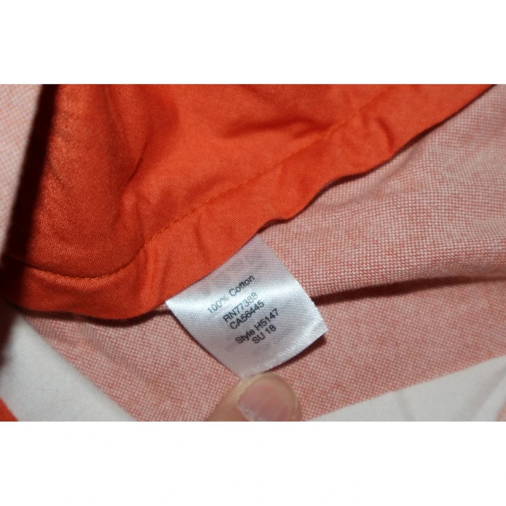 J Crew Gramercy Shorts Mens 32 Orange Cotton Oxford Summer 8